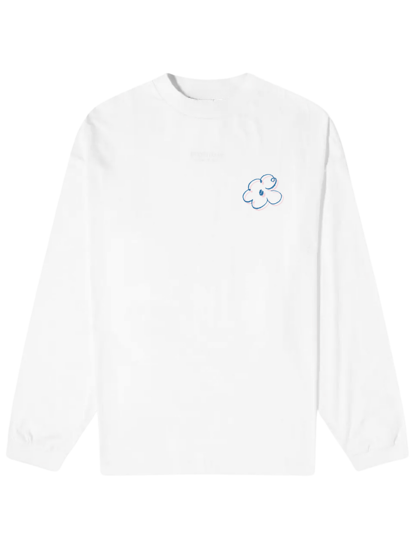 Blooming T-Shirt Manga Larga - Blanco