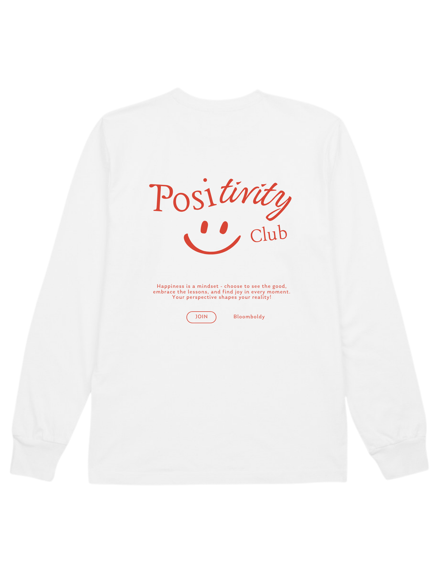 Postive T-Shirt Manga Larga - Blanco
