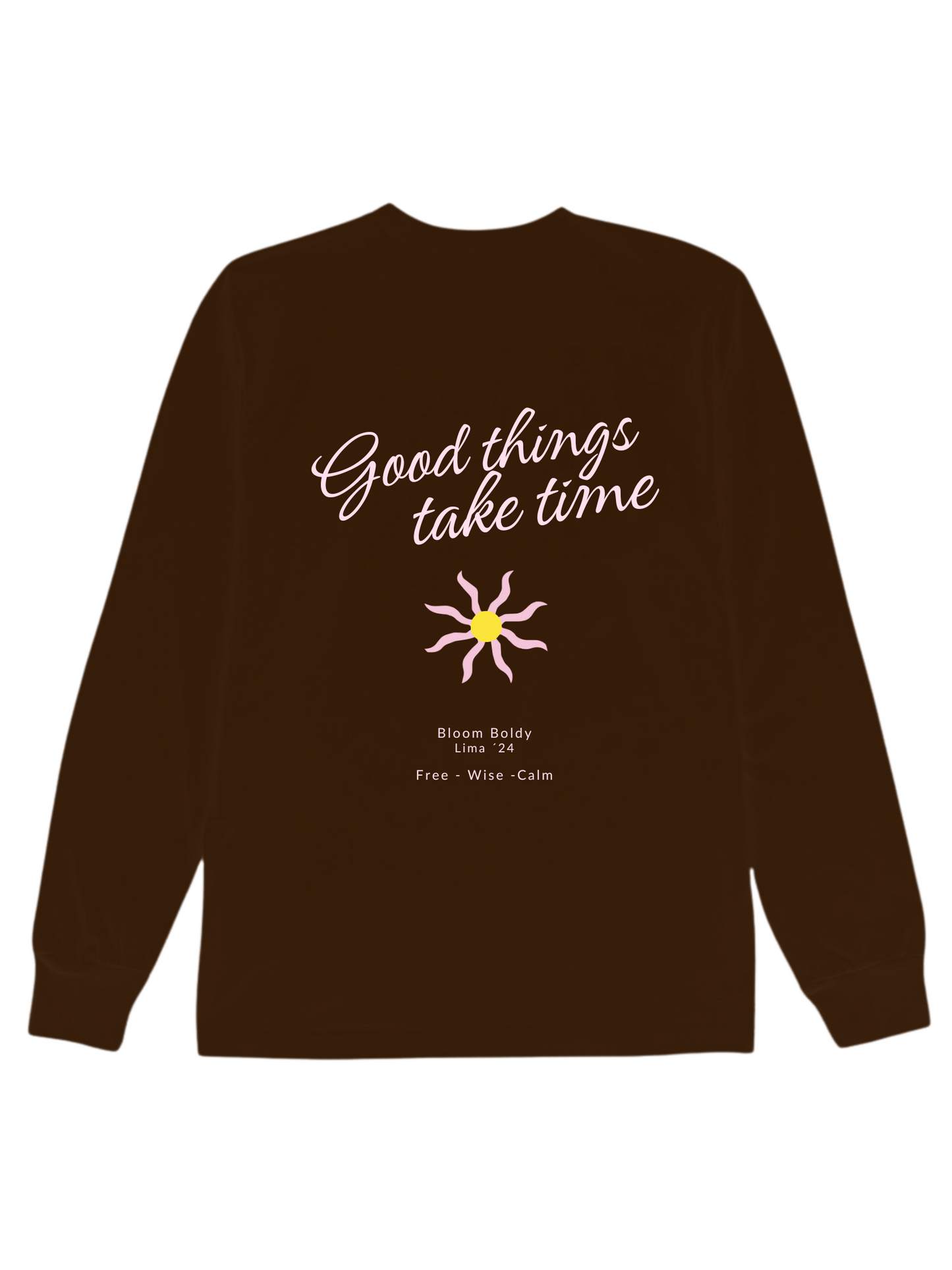 Solace T-Shirt Manga Larga Chocolate